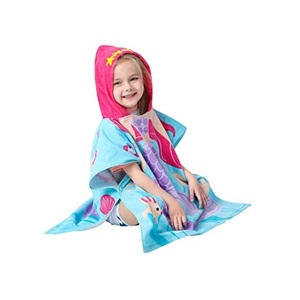 High Quality <b>Microfiber</b> Printed <b>Beach</b> <b>Towel</b> for Kids Kids Hooded Swim <b>Towel</b> From India Knitted Fabric Pillow-Ready to Ship - Product Image 3