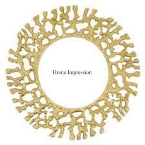 Assiettes et plats de chargeur d'art créatif moderne de concepteur de regard attrayant coulé en aluminium enduit de poudre de couleur noire d'Inde - Product Image 4