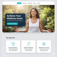 Health Coach y Wellness Dynamic Website Design Services-Professional Web Experts MAC Compatible en stock Aaban Solutions
