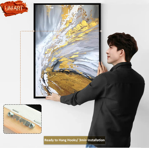 UNIART Hot Futurism Hélice Peint À La Main <span class=keywords><strong>Peinture</strong></span> À L'huile Acrylique Orignal Fait À La Main Personnalisé Abstrait Huile Oeuvre pour <span class=keywords><strong>Galerie</strong></span> - Product Image 4