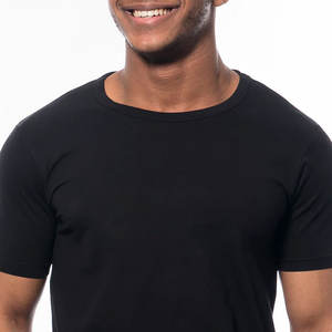 Manches courtes Slim Fit T-shirts pour Gym Fitness Wear Haute qualité couleur unie col rond sur mesure Gym T-shirts - Product Image 3