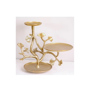 Customized Design Gold Finished Metal <b>Cake</b> <b>Server</b> Stand Manufacturer New Arrival Handmade Decorative Metal <b>Cake</b> Stand - Product Image 1