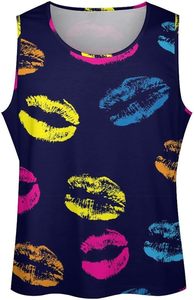 Débardeurs de sport pour hommes Neon Lips, sans manches, 100% coton, pour la musculation, la gym, le fitness, ODM, vente en gros - Product Image 3