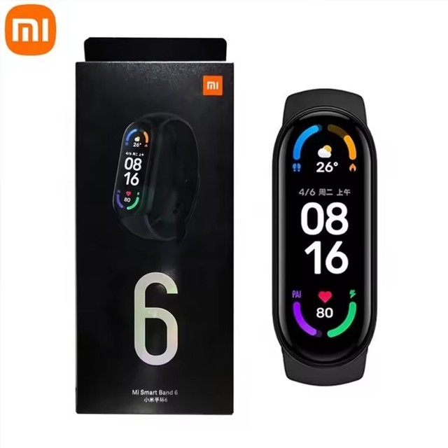 Xiaomi for Original Smart Band 6 Reloj 1.56 Inch AMOLED Display Watch Xiaomi Health Monitoring Smart Watch Sports