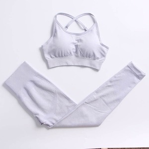 Soutien-gorge de sport pour femmes Running Yoga Bra Collocation Taille haute Leggings d'entraînement serrés Yoga Gym Fitness Set - Product Image 4