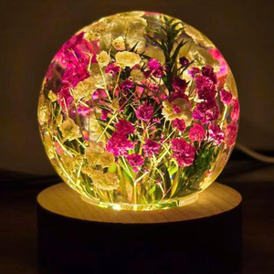 ลูกบอลคริสตัลเรซินแบบโปร่งใสงานหัตถกรรมทำจากแก้วดอกแดนดิไลออนสำหรับตกแต่งต้นไม้ชิ้นงานประดับคริสตัลแบบโบราณ - Product Image 5