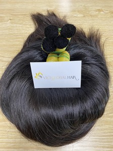 Cutícula sin procesar alineado pelo natural recto a granel 100% paquetes de tejido de cabello humano virgen vietnamita - Product Image 3