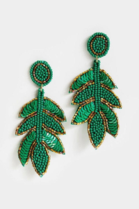 Pendientes de Moda de Alta Costura Hechos a Mano con Cuentas de Semillas de Ganchillo, Multicolores, Joyería Artificial - Product Image 6