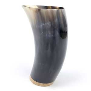 แก้วมักทรงเขาควายแกะสลักจากอินเดียนัวอินเดียสไตล์นางฟ้าทะเลราคาถูกแก้วมักงานฝีมือจากธรรมชาติสำหรับดื่ม - Product Image 2