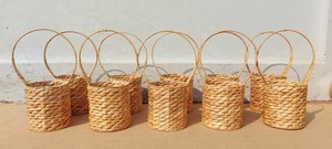 Sac écologique en jacinthe d'eau/Nouveau sac à main d'été en jacinthe d'eau naturelle avec coquille et poignées mode féminine - Product Image 6