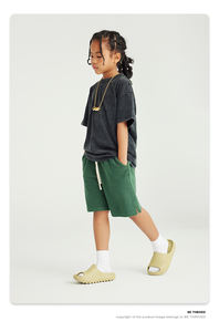 High Quality Heavy-duty Washed Side Slit Breathable Spring and Summer <strong>Shorts</strong> for Children - Product Image 2
