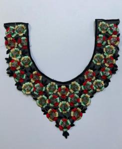 Motifs de cou brodés traditionnels et modernes Broderie personnalisée de haute qualité pour les vêtements de mode 100% meilleur fabriqué en Inde - Product Image 3