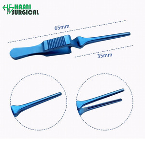 Pinza de Compresión Vascular Arterial Atraumática de Mandíbula, 4.2 cm, Puntas Serradas, Acero Inoxidable, Manual, Aprobado por CE e ISO, Oftálmica - Product Image 3