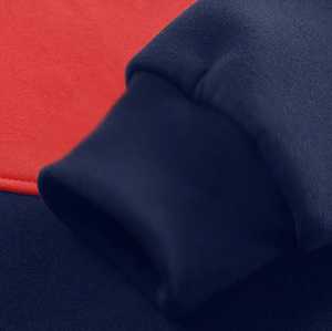 Sudadera Deportiva de Felpa 100% Algodón de BHUTTA ENTERPRISES, de Alta Calidad, para Uso en las Cuatro Estaciones, Azul y Rojo, con Logotipo Personalizado - Product Image 2