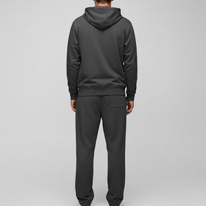 Oversized Hoodie Men's 100% Cotton Heavyweight Luxury Blank Zip up Streetwear Custom Printing <b>Drop</b> Shoulder Hoodies - Product Image 2