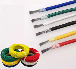 Braided Stranded Heat Resistant Insulated <b>Electrical</b> <b>Wire</b> Tinned Copper Silicone Rubber Fiberglass High Temperature - Product Image 2