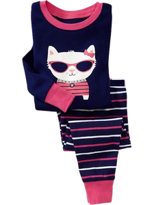 Conjunto de pijama de viscosa de algodón suave para mujer de talla XL, ropa de dormir de verano con cierre de cintura elástica y estampado encantador de manga larga - Product Image 2