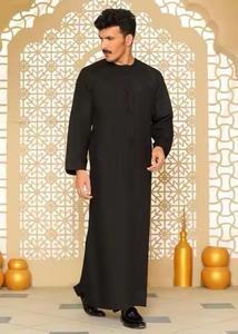 Robe nArab Moyen-Orient Hommes Jubba 2025 Vente en gros directe d'usine Vêtements islamiques Robe musulmane Juba pour hommes Service OEM - Product Image 5