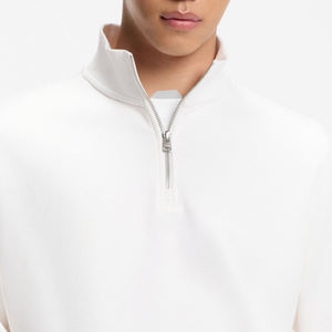 <b>Men</b> Regular Fit <b>Sweatshirt</b> With Quarter <b>Zip</b>-Up Collar Full Sleeve Breathable And Comfortable Cotton Fabric Wholesale Rate Design - Product Image 2