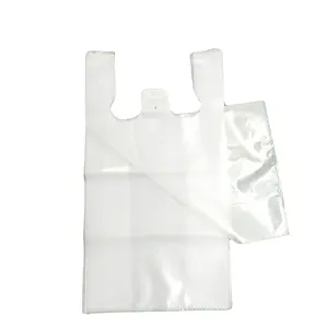 Camiseta personalizada con asa, bolsas de plástico para camisetas, impresión en relieve, fabricante en Vietnam