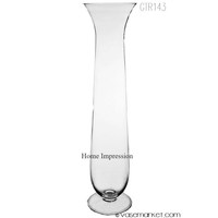 Ensemble de 3 vases trompettes cylindriques en métal, personnalisables en couleur et taille, pour décoration de mariage, vente chaude, OEM/ODM