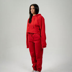 ชุดวอร์ม2ชิ้นผ้าคอตตอนสีแห้งเร็วสำหรับผู้หญิงชุดเสื้อผ้า2ชิ้นทันสมัยจากโรงงานผลิตตามสั่ง - Product Image 3