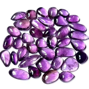 Améthyste de qualité supérieure, améthyste violette, cabochon en quartz, pierre précieuse naturelle, petite pierre précieuse, bijoux, polie et traitée - Product Image 2