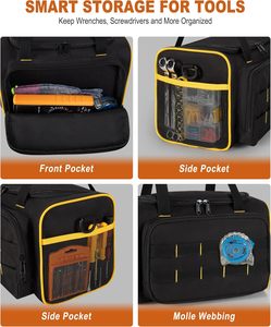 Bolsa de Herramientas Portátil, Organizador con Correa de Hombro Ajustable, Múltiples Bolsillos, Resistente al Agua, de Alta Capacidad, OEM - Product Image 3