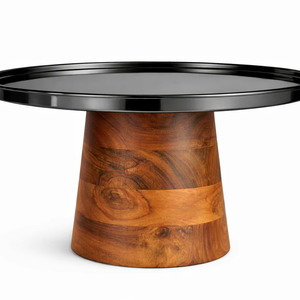 ขาตั้งเค้กเรซิ่นดีไซน์ใหม่ล่าสุด พร้อมฐานไม้ทรงกลม สำหรับงานแต่งงาน งานเลี้ยง และใช้ในบ้าน - Product Image 1