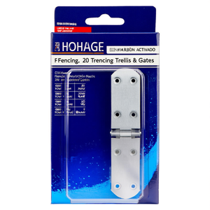บานพับเหล็กชุบโครเมียมสีน้ำเงิน ขนาด 20 มม. ยี่ห้อ HOHAGE รุ่น French 20 Open Box Hinge จำนวน 20 ชิ้น สำหรับรั้ว ระแนง และประตู - Product Image 3