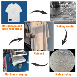 New Design High Quality 100% Cotton Knitted Custom Printed Embossed Logo Oversized T-<b>shirt</b> <b>for</b> <b>Men</b> Women - Product Image 6