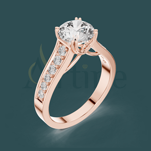 Anillo de Moissanita de Lujo de 18K | Joyería de Boda Personalizada - Product Image 1
