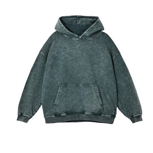 Wholesale Unisex Oversized Hoodie High Quality 100% Cotton Custom logo <b>Pullover</b> <b>Men</b> Acid Wash Hoodies Best Price - Product Image 5