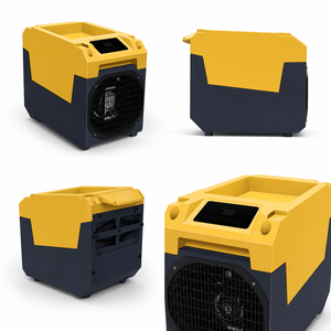 Deshumidificador Industrial Apilable Amarillo de 60L, Compresor Eléctrico R290, Eliminador de Humedad, Unidad Portátil para el Hogar - Product Image 4