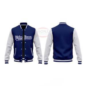 Chaqueta Universitaria de Lana Personalizable para Hombre ISONZ LEATHER ZONE, Transpirable, Ecológica, de Secado Rápido, Bordada en Chenilla, Tejido Grueso - Product Image 3