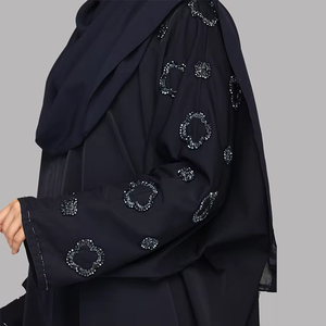 Robe maxi musulmane ample en soie naturelle 100% personnalisée tendance, tissu en mousseline, modeste, vente en gros, grande taille, islamique - Product Image 3