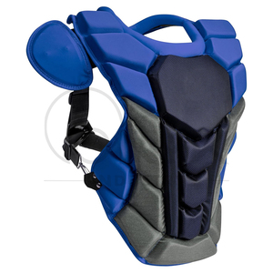 Protective Baseball Chest Protector Breathable Lightweight <b>Padded</b> Abdomen <b>Shoulder</b> Protection Impact Resistance Customizable - Product Image 2