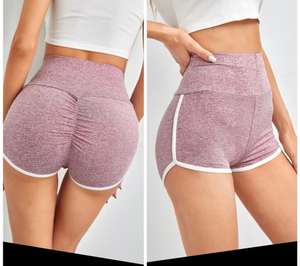 Shorts de sport d'été taille haute pour femmes pantalons élastiques décontractés en coton respirant ceinture réglable shorts pour femmes - Product Image 1