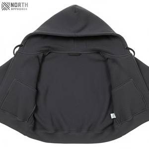 Top Selling Plain Mens Streetwear Hoodies Logotipo personalizado de peso pesado de algodón para hombre Drop Shoulder Hoodies para hombres Reversible Hoodies - Product Image 6