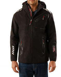 Elegante Chaqueta ligera de poliéster Travelwear para hombres Trending Softshell cremallera transpirable chaqueta a prueba de viento con logotipo personalizado - Product Image 1