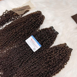 Extensiones de Cabello Humano Virgen Vietnamita de Alta Calidad, Cabello Rizado Pixie, Trama Remy de Doble Trama a Máquina - Product Image 6