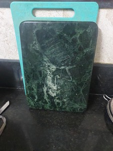 เขียงสี่เหลี่ยมสีเขียวทนทานพื้นผิวตัดกันลื่นเหมาะสำหรับผักผลไม้ใช้ในครัวทำความสะอาดง่าย - Product Image 2