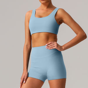 Ejercicio de entrenamiento de cintura alta de talla grande conjunto de yoga personalizado fitness pantalones sin costuras leggings para mujeres yoga - Product Image 2