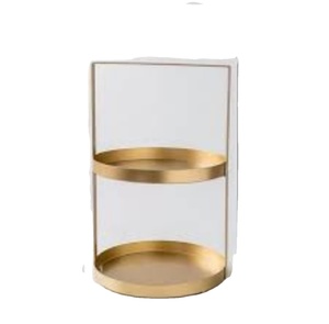 Custom Simple Modern Gold Metal Stainless Steel Commercial Grade Dishwasher Microwave Safe Polished Finish Hotel Serving <b>Trays</b> - Product Image 1