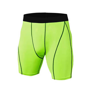 Shorts de Compression pour Hommes, Taille Élastique, Couleur Unie, Personnalisables, Durables, en Spandex/Polyester, Séchage Rapide, pour la Gym et l'Entraînement - Product Image 1