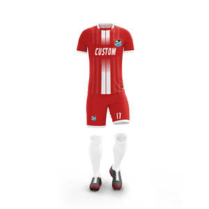 Conjuntos de Uniformes de Fútbol Unisex, Logotipo de Impresión Digital Personalizado, Camiseta de Fútbol para Hombre, Pantalones Cortos, Club de Adultos, Equipo, 100% Poliéster de Alta Calidad - Product Image 2