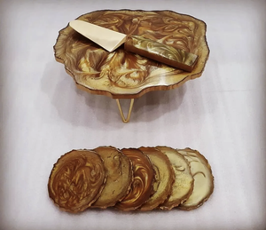 ขาตั้งมีดแบบมีลวดลายสำหรับเสิร์ฟของหวานสำหรับงานฝีมือเรซิน - Product Image 2