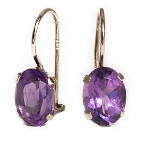 Traditional Natural Amethyst Stone <b>Earrings</b> Finish Design Handmade for Women for Casual Party Wear for Women In Wholesale - Product Image 6