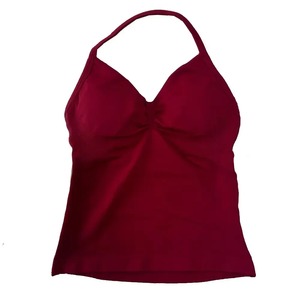 เสื้อชั้นในไร้รอยต่อสำหรับผู้หญิงเสื้อแขนกุดมีสายรัดรับแรงกระแทกพร้อมโลโก้ - Product Image 4