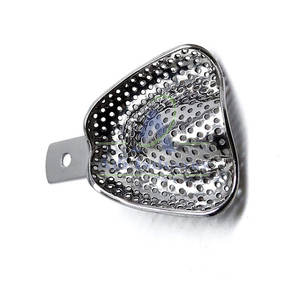 Bandeja de Impresión Manual de Acero Inoxidable con Logotipo Personalizado de Estilo Único, Equipo Dental Reutilizable y Duradero en Existencia - Product Image 4